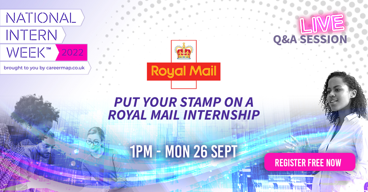 PUT YOUR STAMP ON A ROYAL MAIL INTERNSHIP | NIW 2022